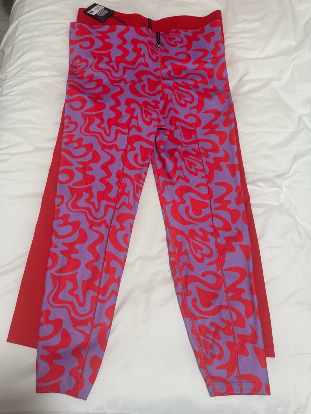 Size 2x Savage Fenty Red & Purple Patterned Leggings